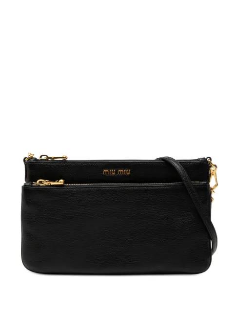 2010-2025 Goatskin Madras Double Zip crossbody bag by MIU MIU 