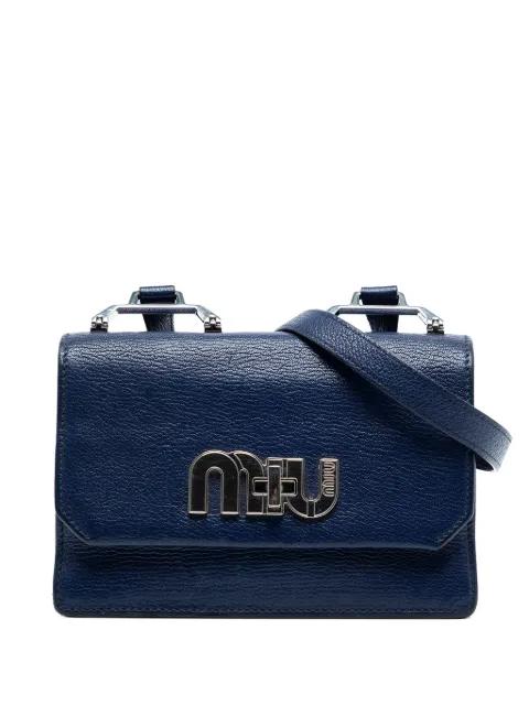 2010-2025 Goatskin Madras Miu Logo crossbody bag by MIU MIU 