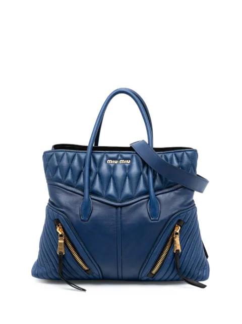 2010-2025 Large Nappa Biker satchel by MIU MIU 