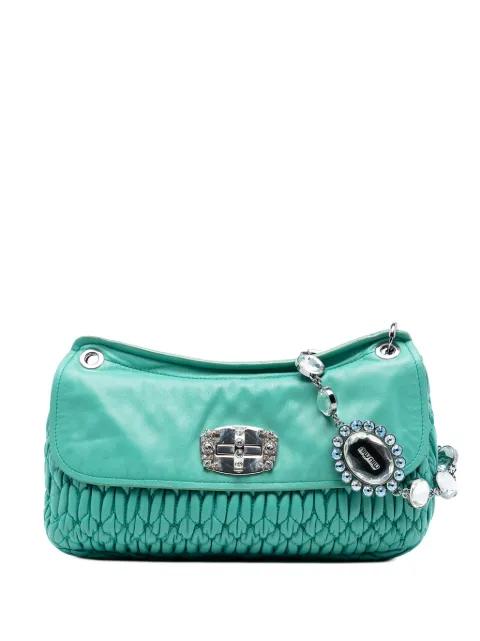 2010-2025 Matelasse Nappa Crystal Chain crossbody bag by MIU MIU 