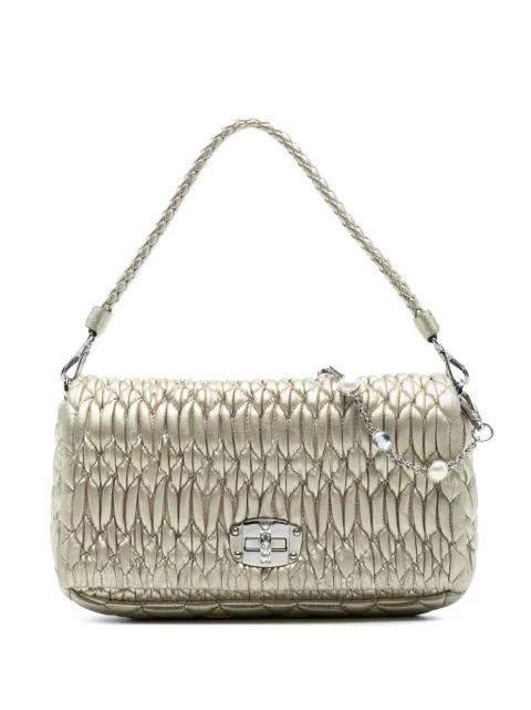 2010-2025 Matelasse Nappa Crystal Chain satchel by MIU MIU 