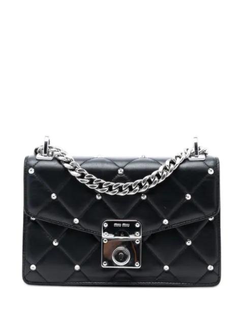 2010-2025 Studded Matelasse Nappa Flap crossbody bag by MIU MIU 