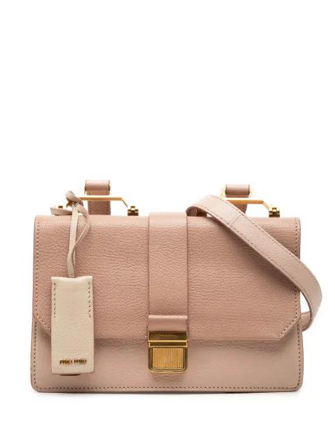 2010-2026 Bicolor Goatskin Madras crossbody bag by MIU MIU 