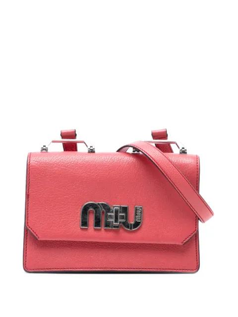 2010-2026 Goatskin Madras Miu Logo crossbody bag by MIU MIU 