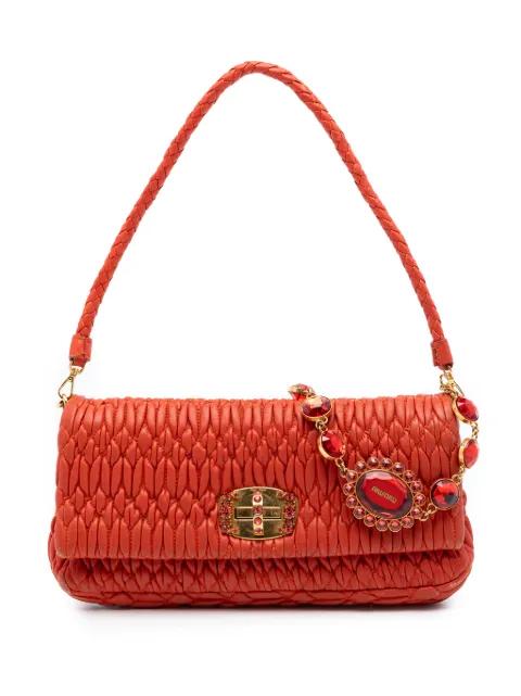 2010-2026 Matelasse Nappa Crystal Chain satchel by MIU MIU 