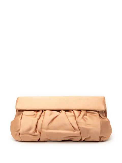 2010-2026 Pleated Satin Flap clutch bag by MIU MIU 