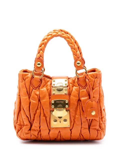 2010 Matelasse Lambskin Coffer satchel by MIU MIU 
