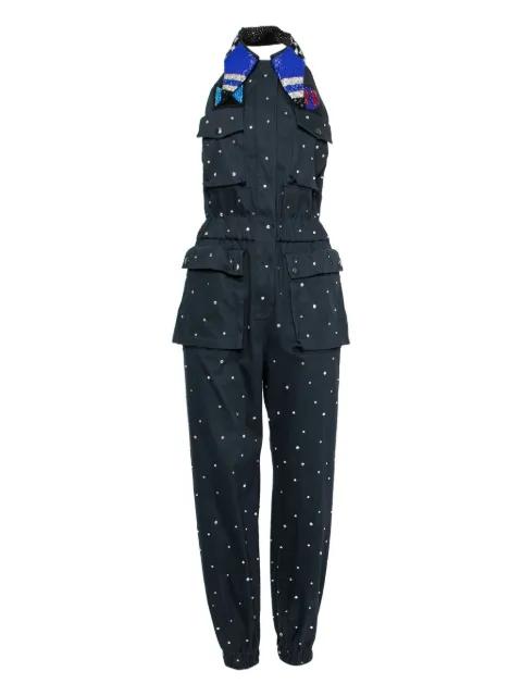 2017 bead-embellishment jumpsuit by MIU MIU 