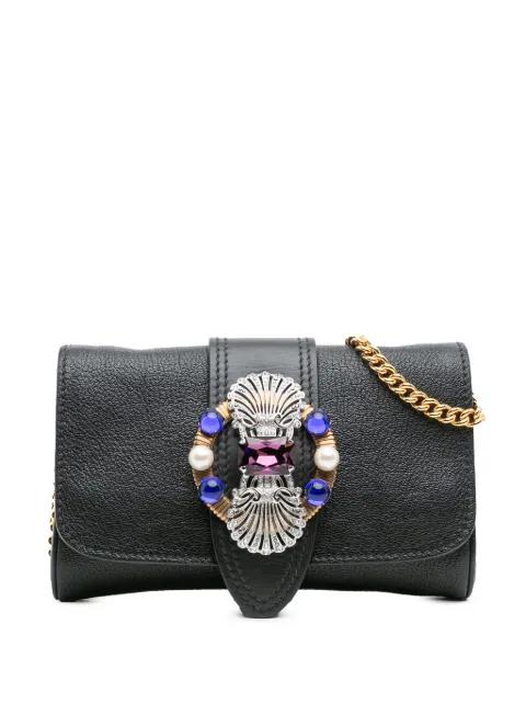 2021-2025 Leather Crystal Embellished crossbody bag by MIU MIU 