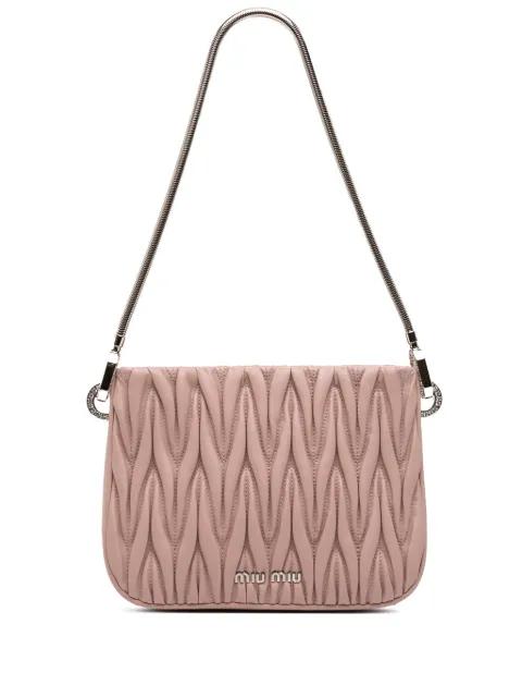 2021-2026 Matelasse Nappa Sassy shoulder bag by MIU MIU 