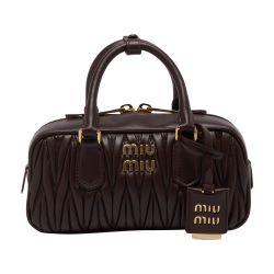 Acardie Quilted leather shoulder bag by MIU MIU