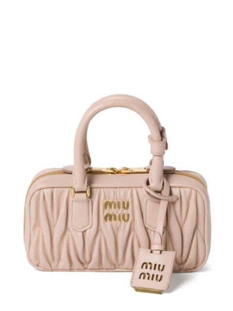 Arcadie matelassé mini bag by MIU MIU