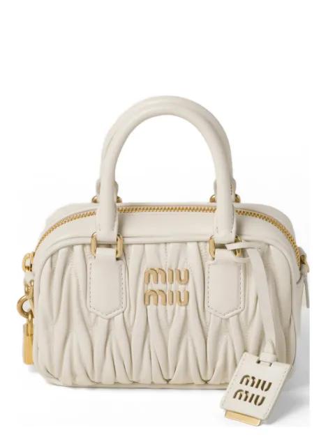 Arcadie matelassé nappa leather bag by MIU MIU