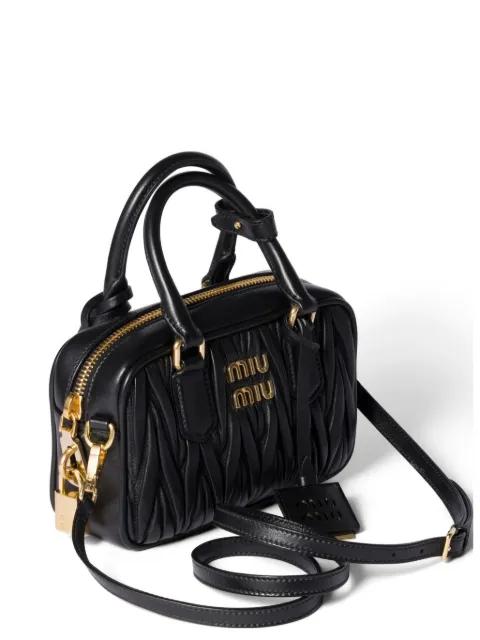 Arcadie matelassé nappa leather bag by MIU MIU