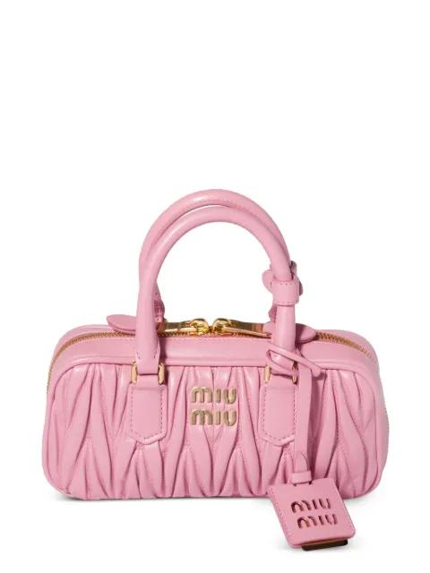 Arcadie matelassé nappa leather mini-bag by MIU MIU