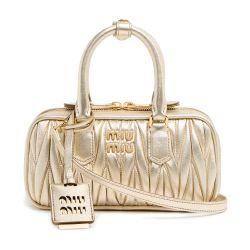Arcadie quilted nappa leather mini bag by MIU MIU