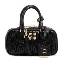 Arcadie quilted nappa leather mini bag by MIU MIU