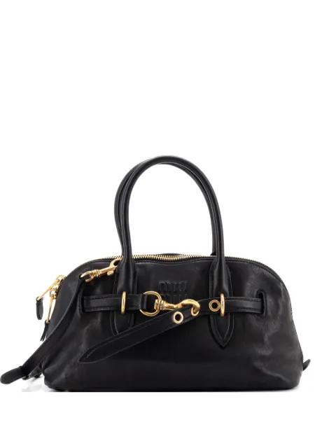 Aventure Top Handle Bag Leather Regular satchel by MIU MIU 