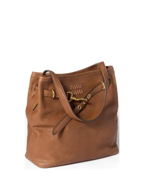 Aventure nappa-leather bucket bag by MIU MIU