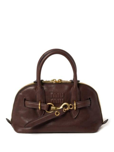 Aventure nappa leather shoulder bag by MIU MIU