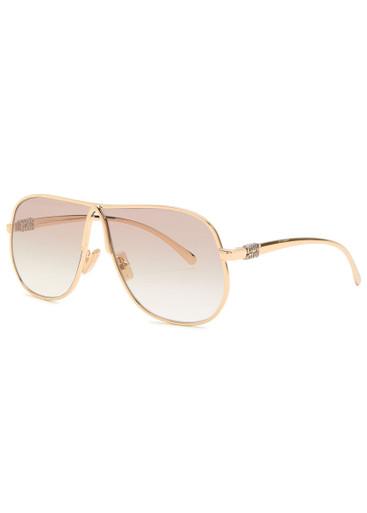 Aviator-style sunglasses by MIU MIU