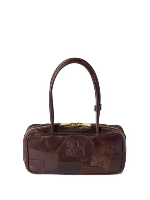 Beau patchwork tote bag by MIU MIU