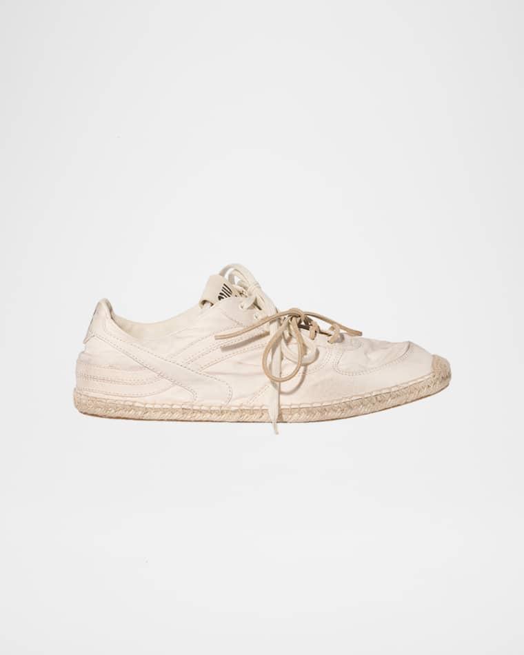 Canvas Espadrille Low-Top Sneakers by MIU MIU