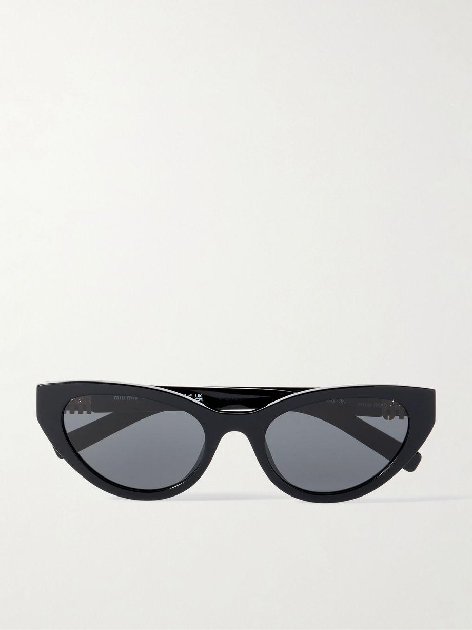 Cat-eye acetate sunglasses by MIU MIU