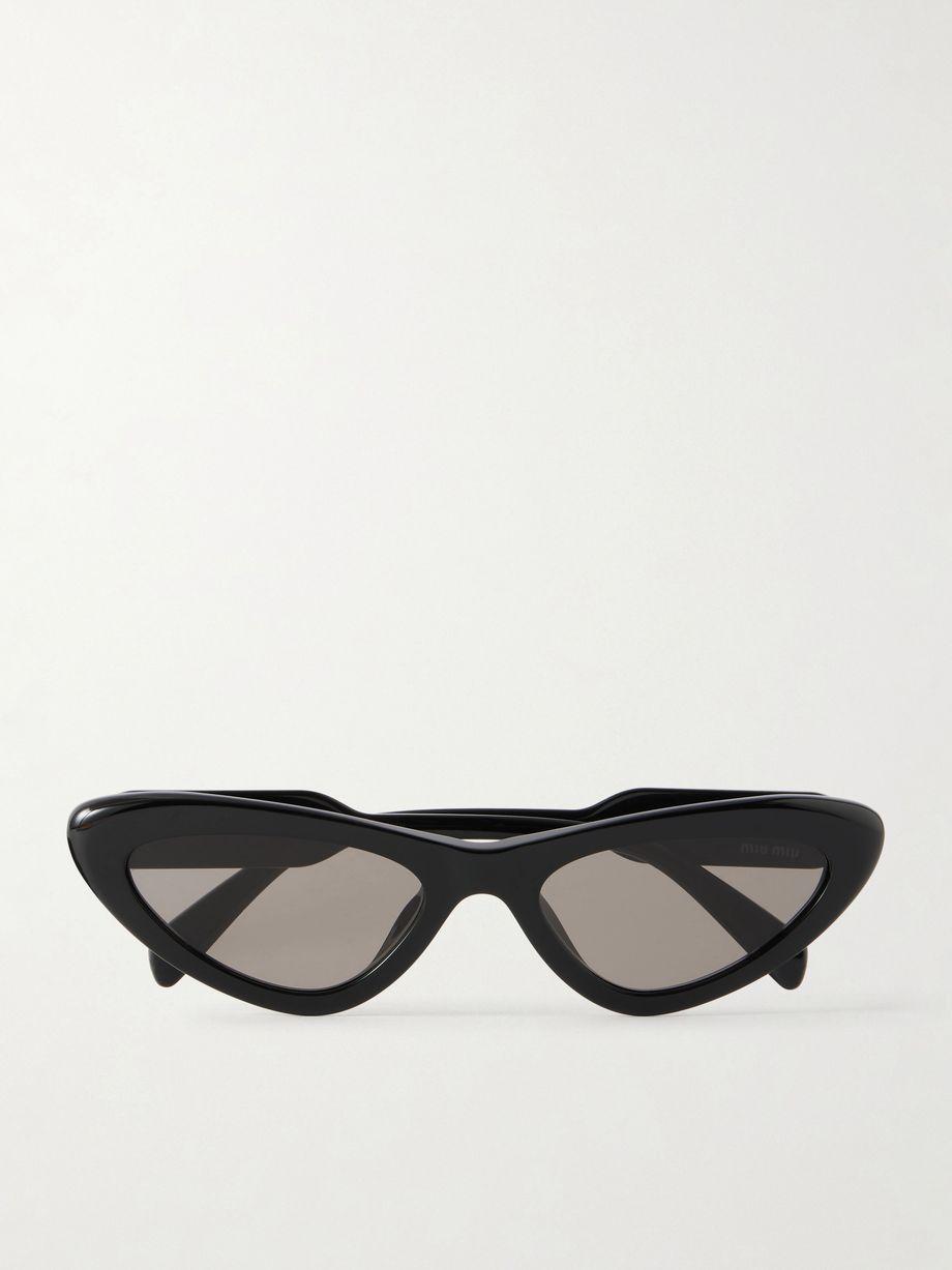 Cat-eye acetate sunglasses by MIU MIU