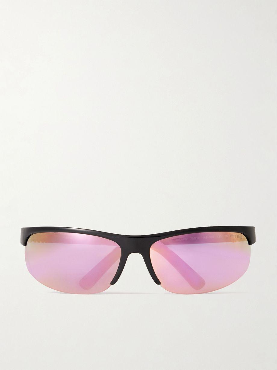 D-frame acetate sunglasses by MIU MIU