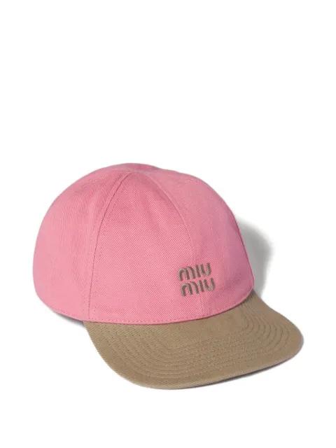 Drill baseball cap by MIU MIU