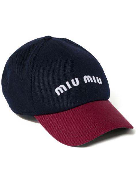 Drill baseball cap by MIU MIU