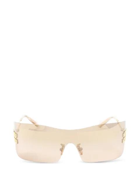 Aube logo-plaque sunglasses by MIU MIU EYEWEAR