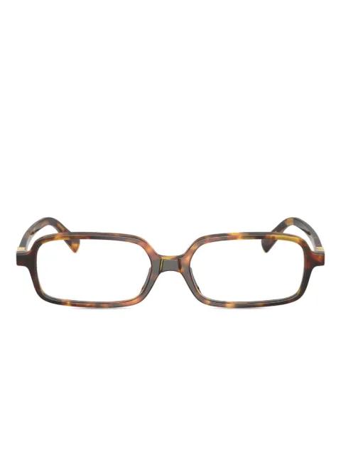 Miu Regard rectangle-frame glasses by MIU MIU EYEWEAR