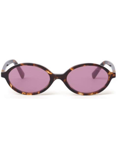 Regard tortoiseshell-effect sunglasses by MIU MIU EYEWEAR