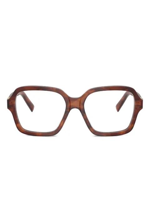 geometric-frame glasses by MIU MIU EYEWEAR
