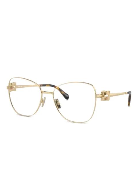 geometric-frame glasses by MIU MIU EYEWEAR