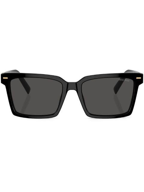 logo-lettering square-frame sunglasses by MIU MIU EYEWEAR