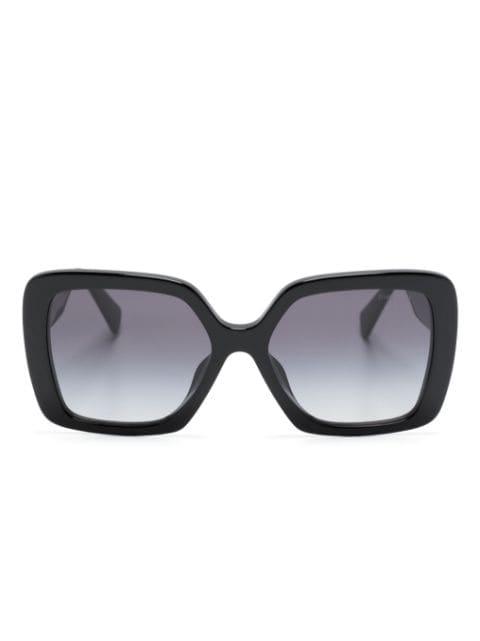 logo-plaque oversized-frame sunglasses by MIU MIU EYEWEAR