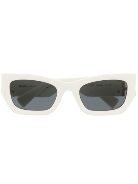logo-plaque rectangular sunglasses by MIU MIU EYEWEAR
