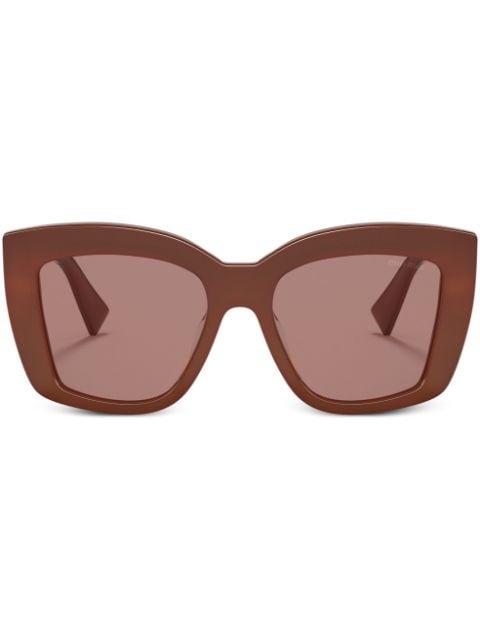 logo-print sunglasses by MIU MIU EYEWEAR