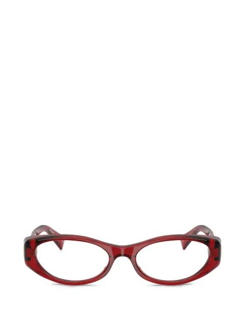 oval frame glasses by MIU MIU EYEWEAR