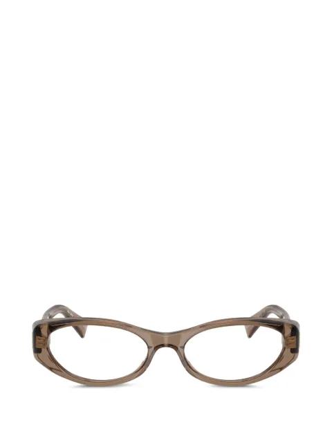 oval-frame glasses by MIU MIU EYEWEAR
