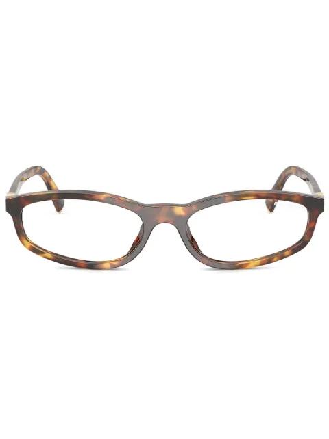 oval frame glasses by MIU MIU EYEWEAR