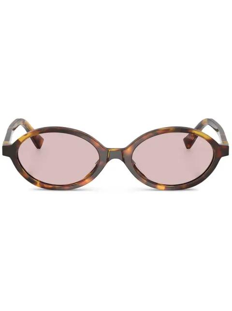 oval frame sunglasses by MIU MIU EYEWEAR
