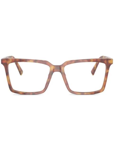 rectangle frame glasses by MIU MIU EYEWEAR