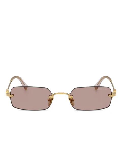 rectangle-frame sunglasses by MIU MIU EYEWEAR