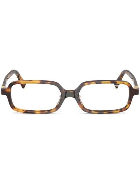 rectangle-frame sunglasses by MIU MIU EYEWEAR