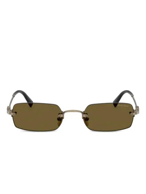 rectangle-frame sunglasses by MIU MIU EYEWEAR