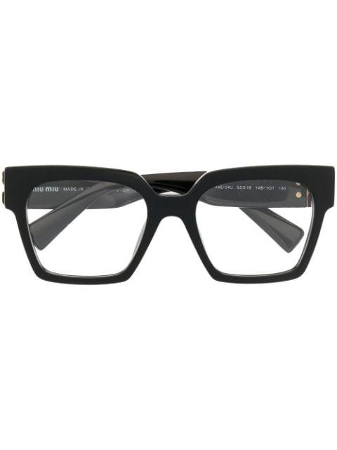 square frame glasses by MIU MIU EYEWEAR